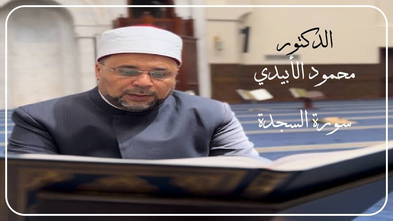 تلاوة مرتلة بصوت خاشع || الدكتور محمود الأبيدي || سورة السجدة