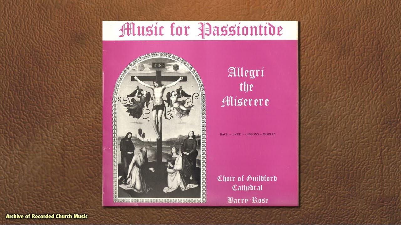 'Music for Passiontide' Guildford Cathedral LP 1967 (Rose)
