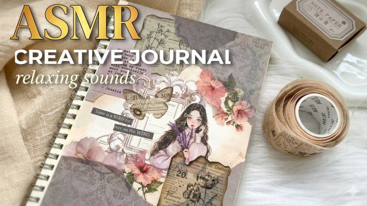ASMR Creative Journal | Relaxing Paper & Scrapbook Sounds for Sleep (No Ads)