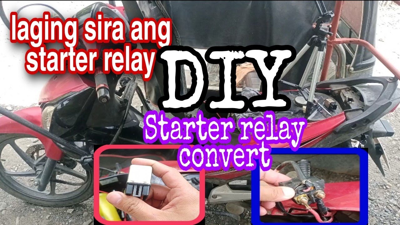 laging sira ang starter relay, DIY convert to GY6 starter relay