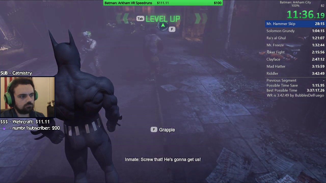 Batman: Arkham City 100% Speedrun 