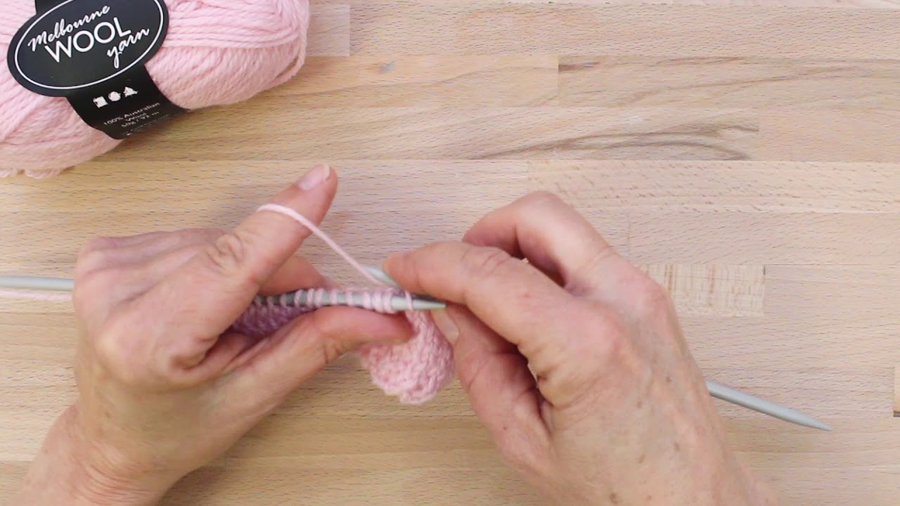 How to knit a Stitch through the Back Loop