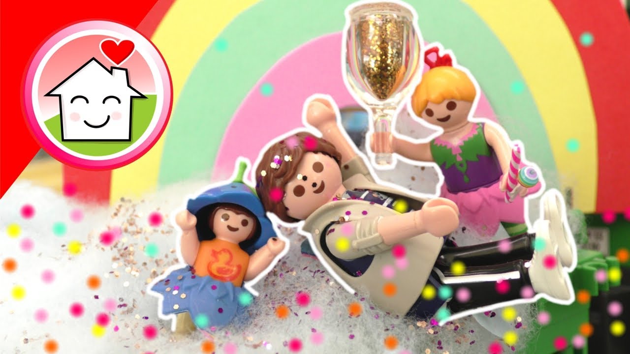 Playmobil Familie Hauser - Fastnachtsumzug mit Anna und Lena - Rosenmontag Karneval Fasching 2022