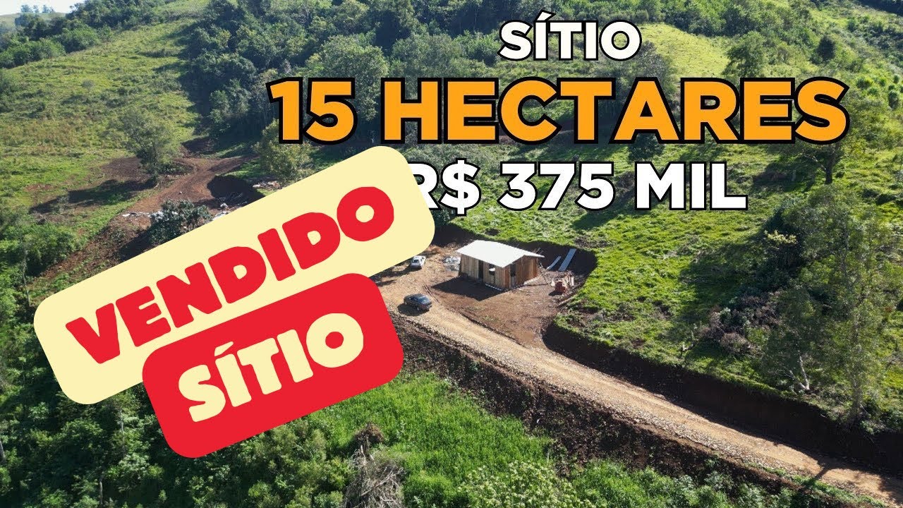 (VENDIDO) SÍTIO À VENDA 15 HECTARES CASA PANORÂMICA DOIS QUARTOS R$ 320 MIL