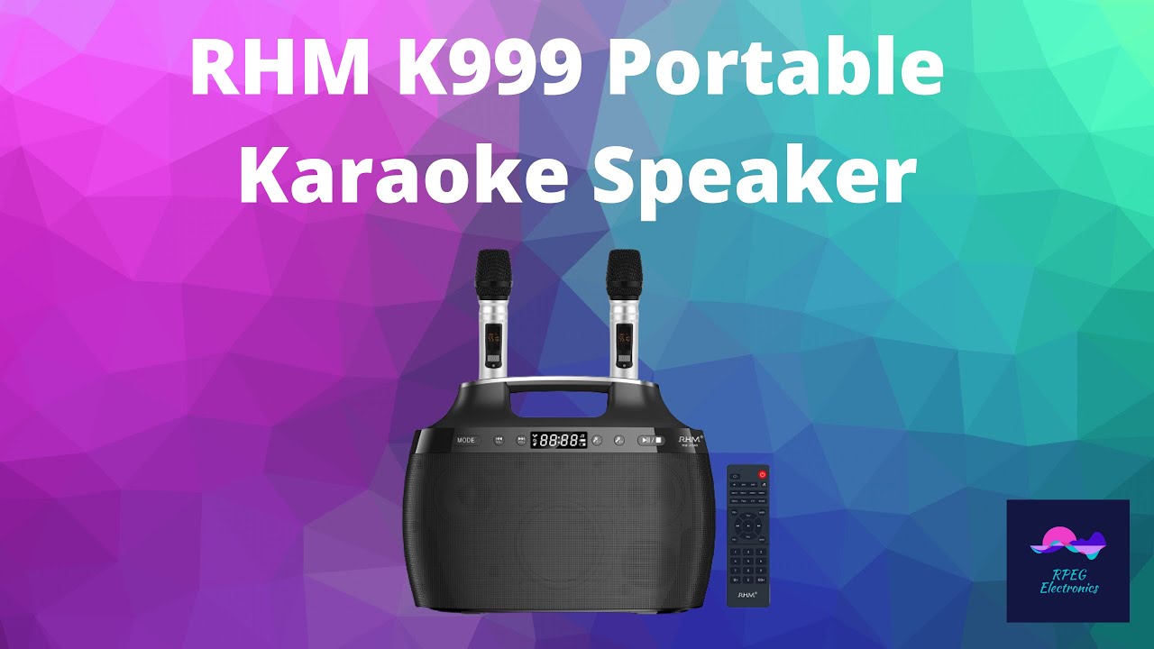 RHM K999 Portable Karaoke Speaker 2023