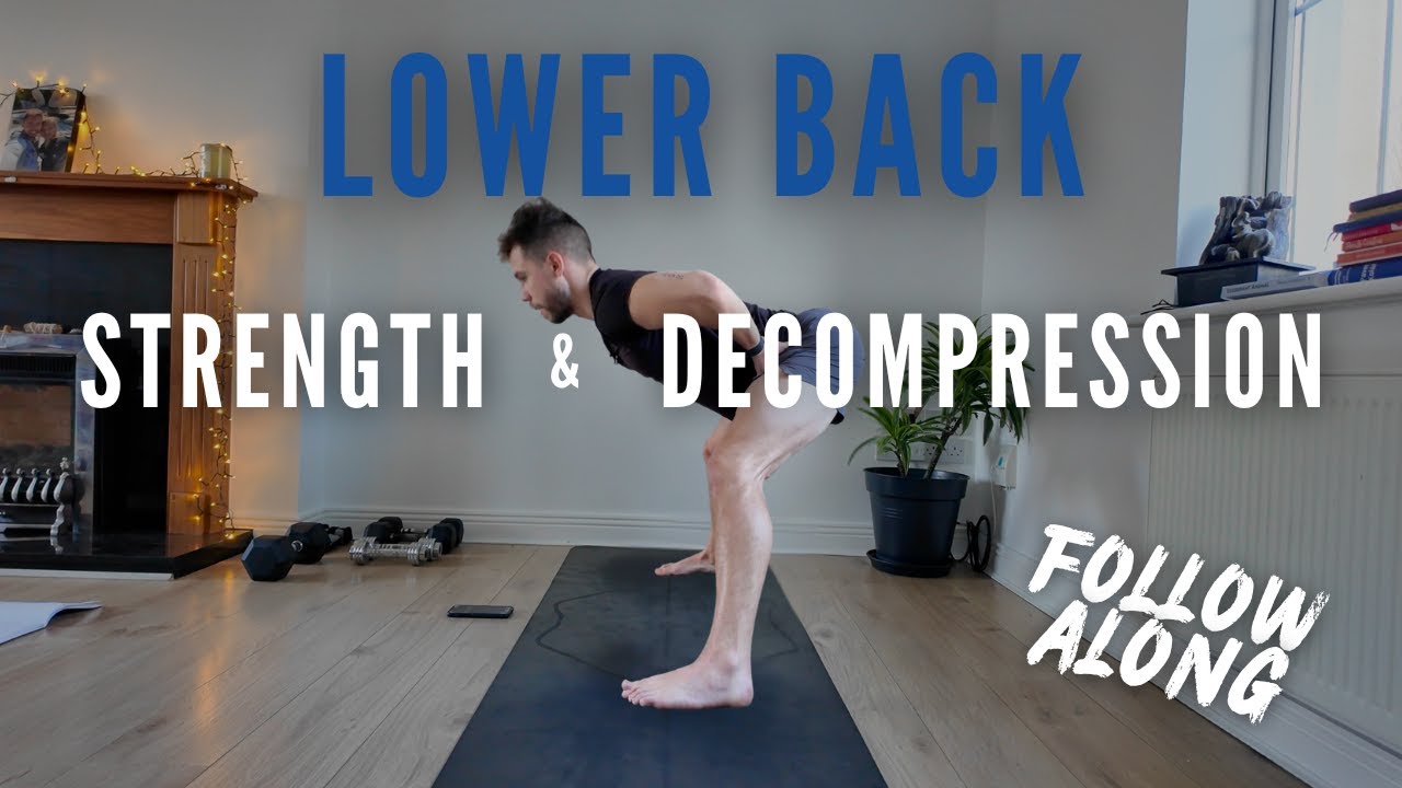 8 Minute Lower Back Strength & Decompression (FOLLOW ALONG)