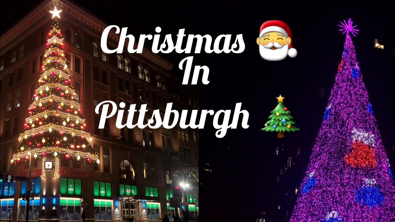 From Home to Downtown Pittsburgh | Christmas Night Walk 🎄