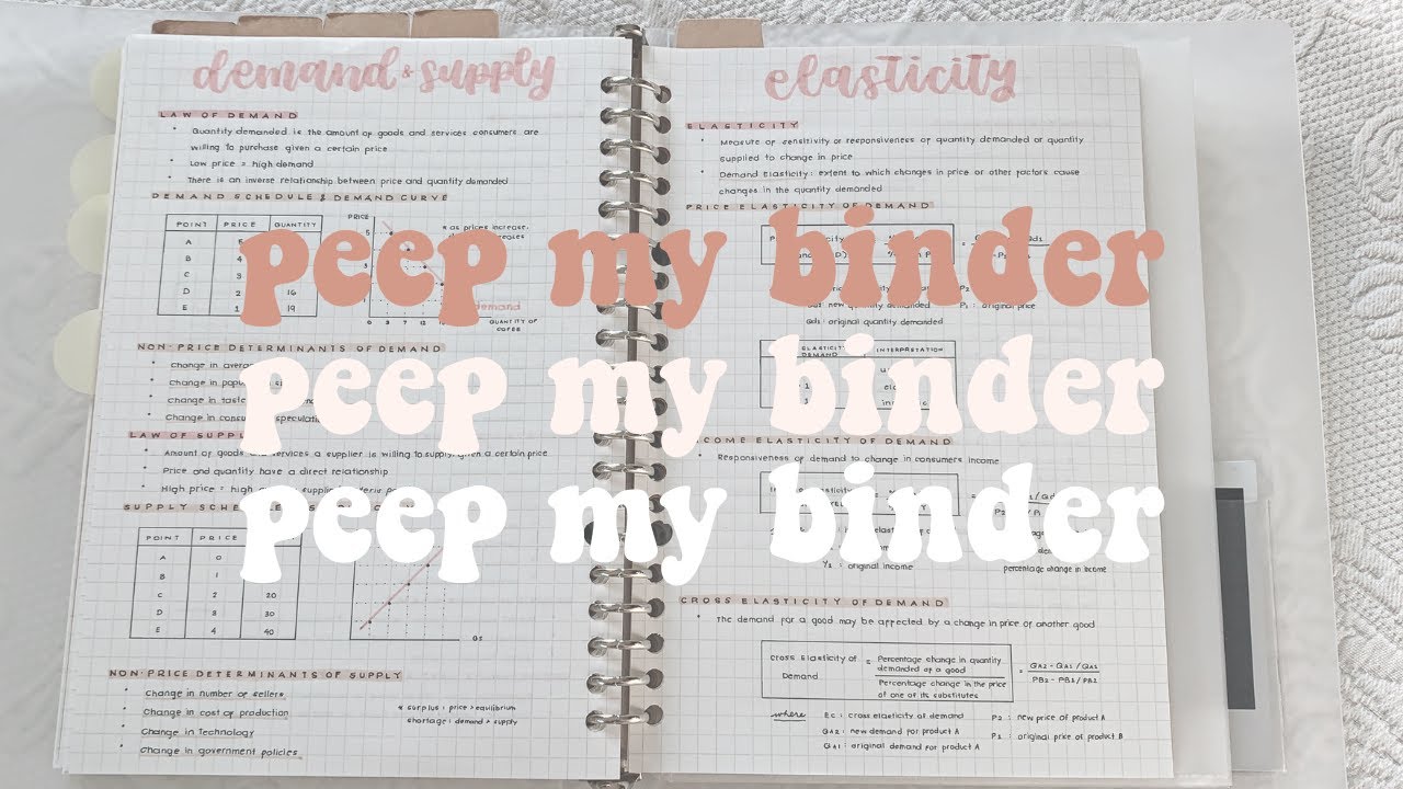 quick binder flip-through