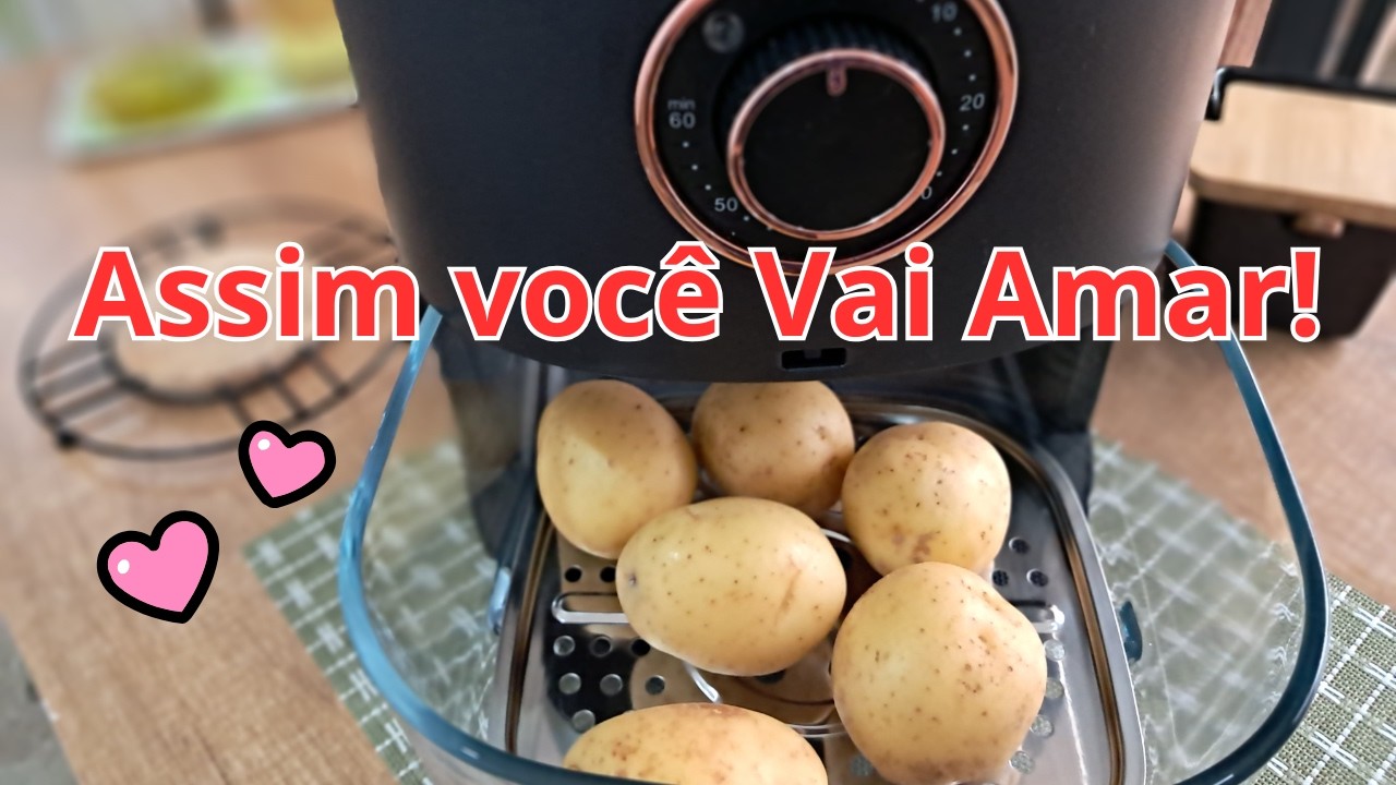 Assim você nunca viu! BATATA Na Air Fryer  - Pronta em alguns minutos!