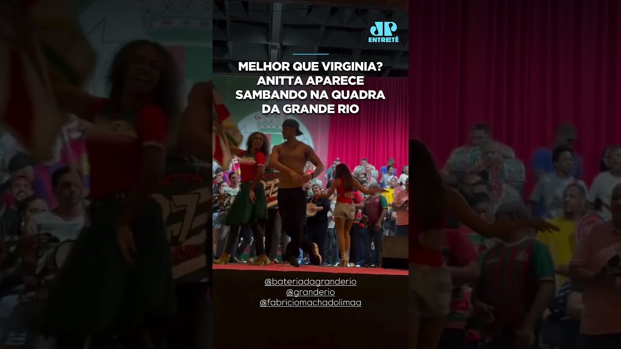Melhor que Virginia? Anitta aparece sambando na quadra da Grande Rio #shorts