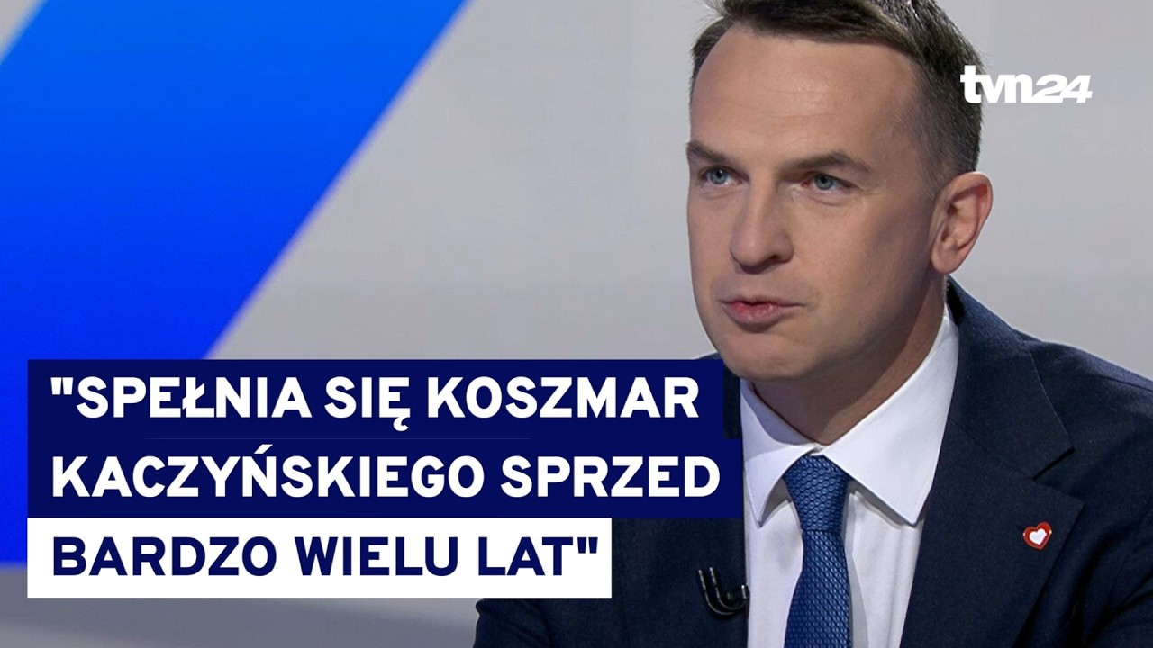 Szłapka o sondażach politycznych: spełnia się koszmar Kaczyńskiego @tvn24