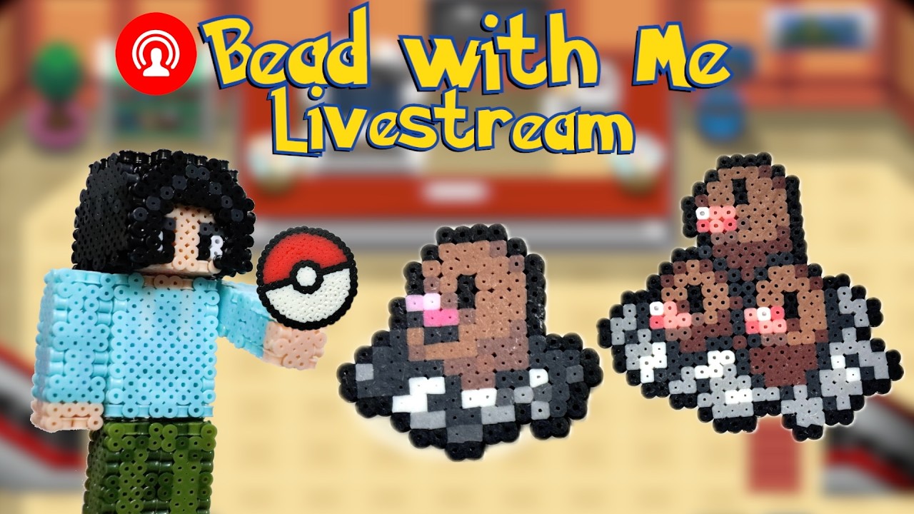 Diglett & Dugtrio 151 Pokémon Challenge! | Perler Bead With Me