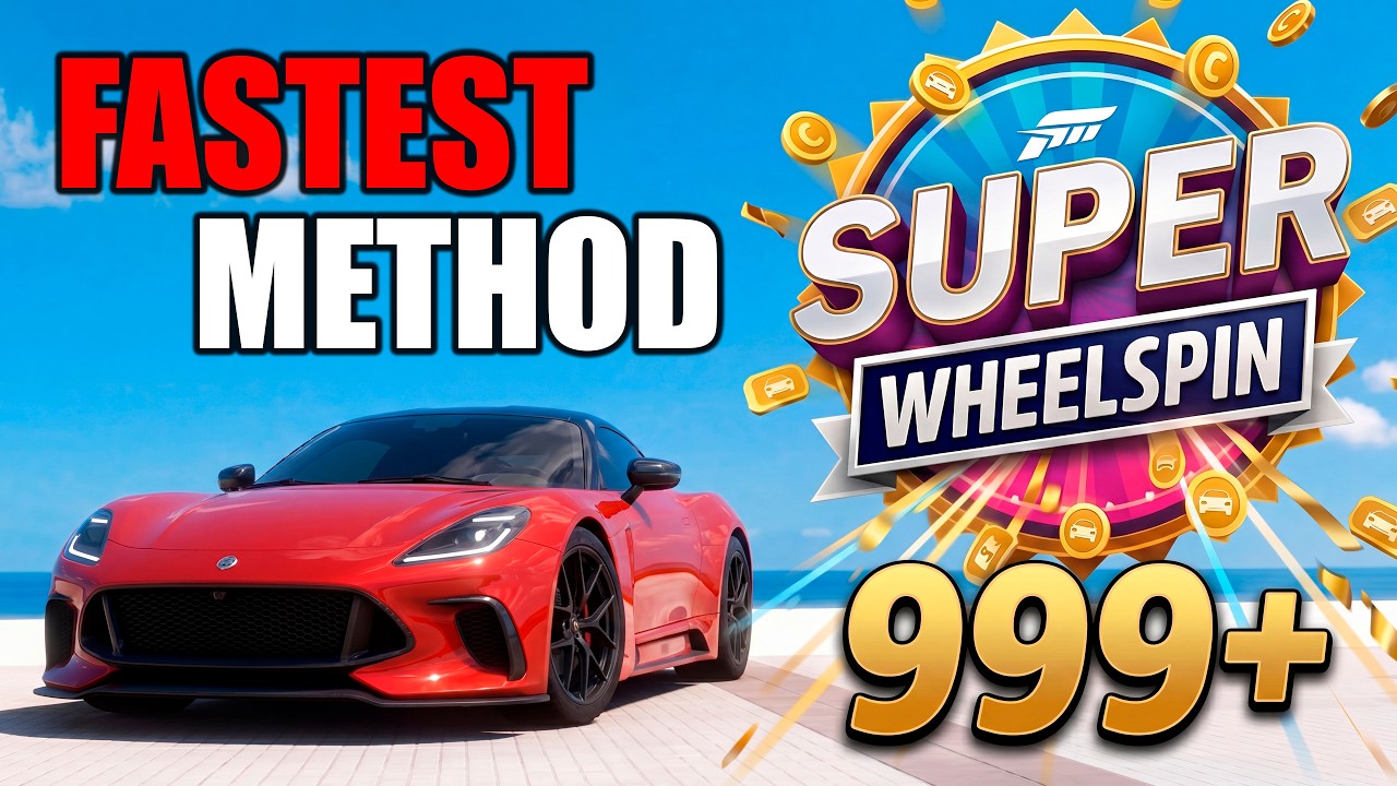 НОВАЯ САМАЯ БЫСТРАЯ ферма Super WheelSpin в Forza Horizon 6! (999+ очков навыков)