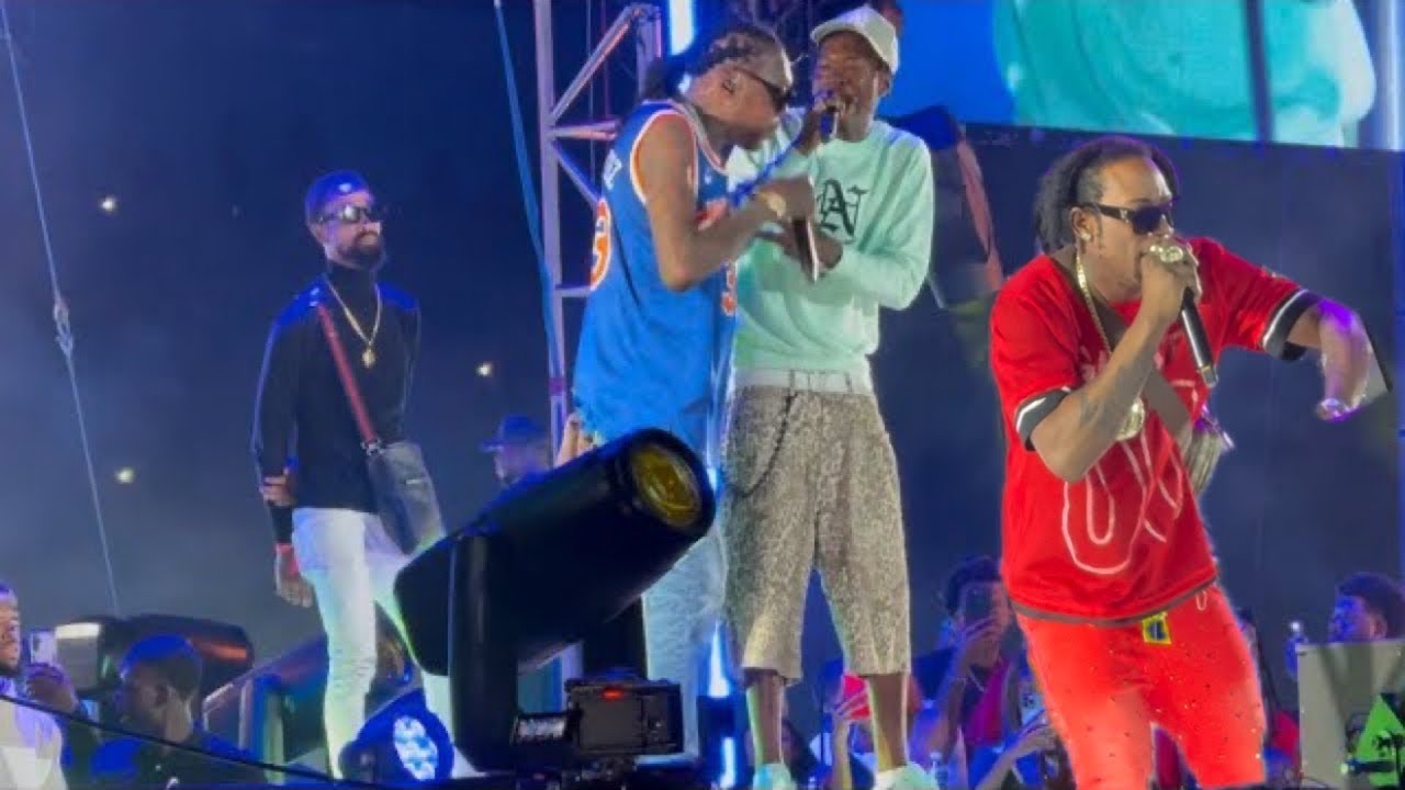 SkilliBeng & Jamal 1 Dunce Jump Out For Vybz Kartel  Pon Freedom Street, Live Performance