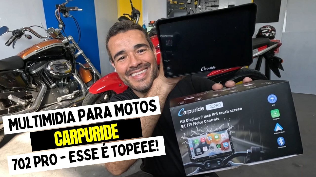 MULTIMIDIA PARA MOTOS CARPURIDE UNIVERSAL 702 PRO - MUITO TOPE!