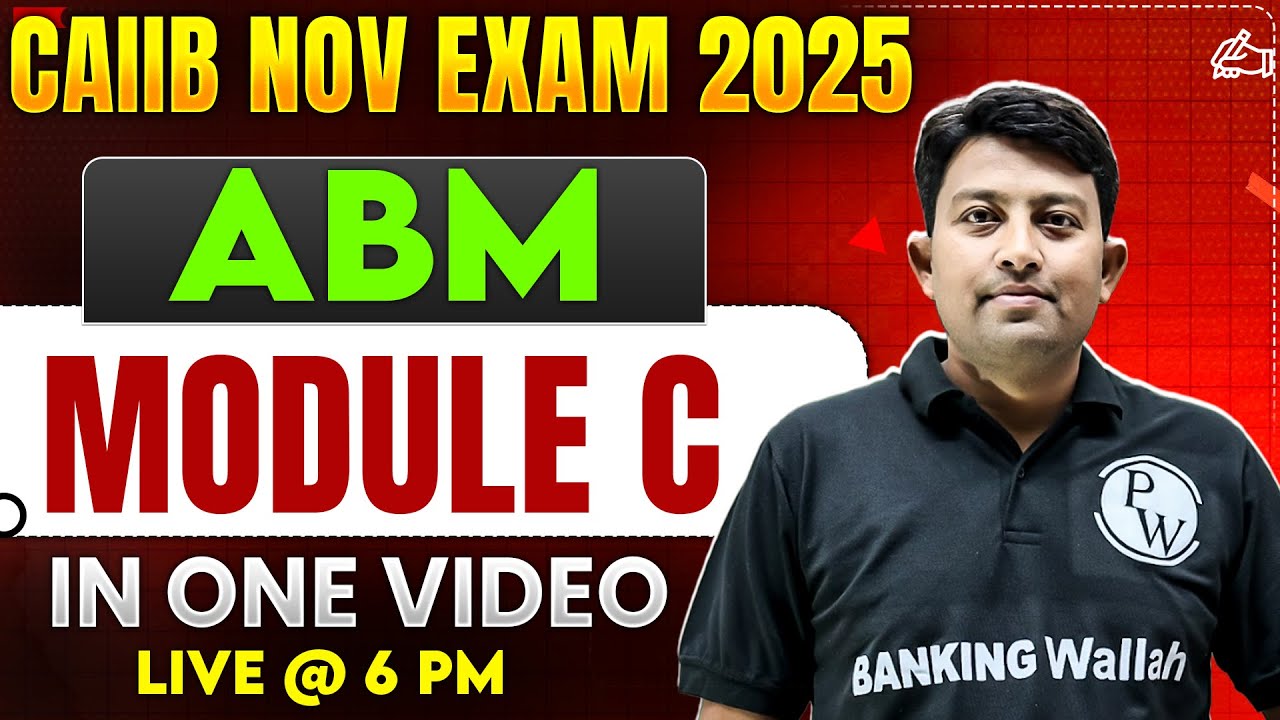 CAIIB ABM Exam Nov 2025 | CAIIB ABM Module C Marathon | ABM CAIIB Marathon | by Arvind Sir