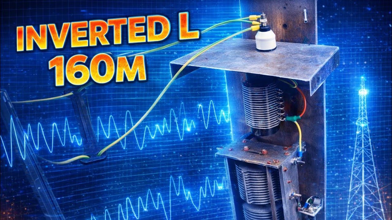 Antena Inverted L 160 m - Prosta antena na  pasmo 160 m