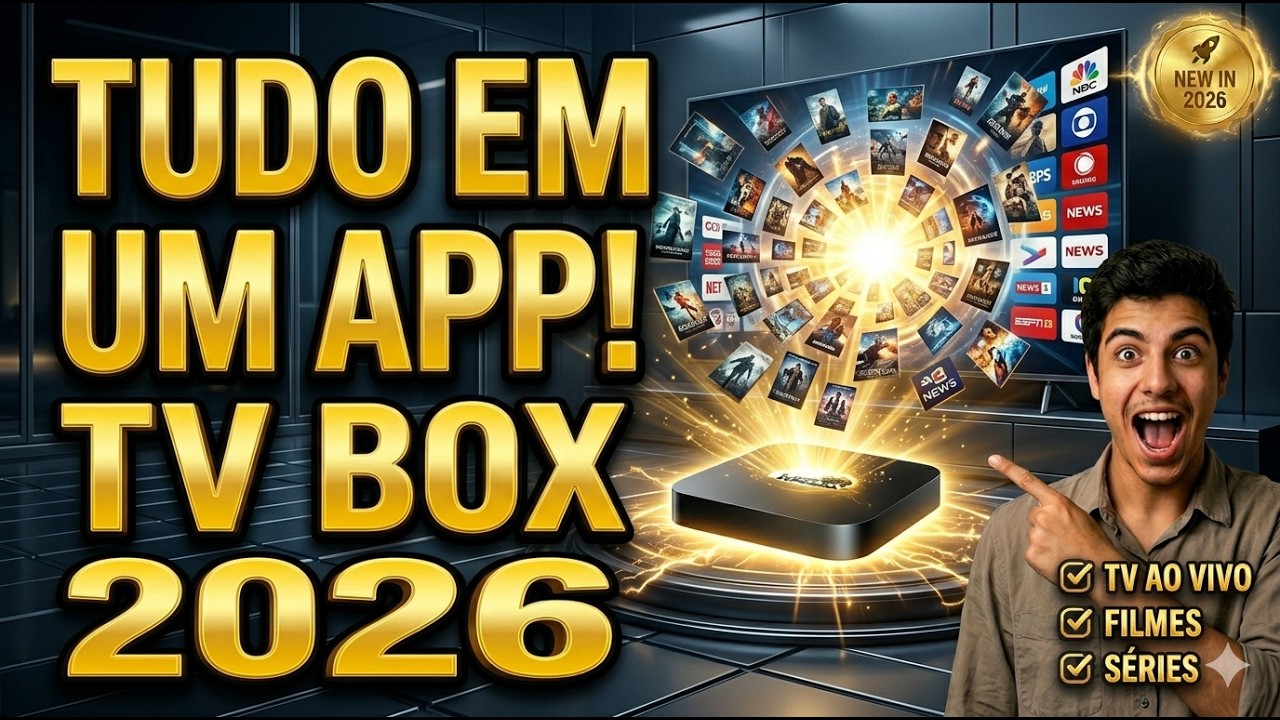 🔥 APP PARA TV BOX: O MELHOR APLICATIVO DE 2026 PARA FILMES, S&Eacute;RIES E TV AO VIVO 📺