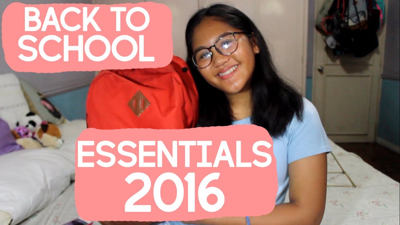 BACK TO SCHOOL ESSENTIALS! 2016