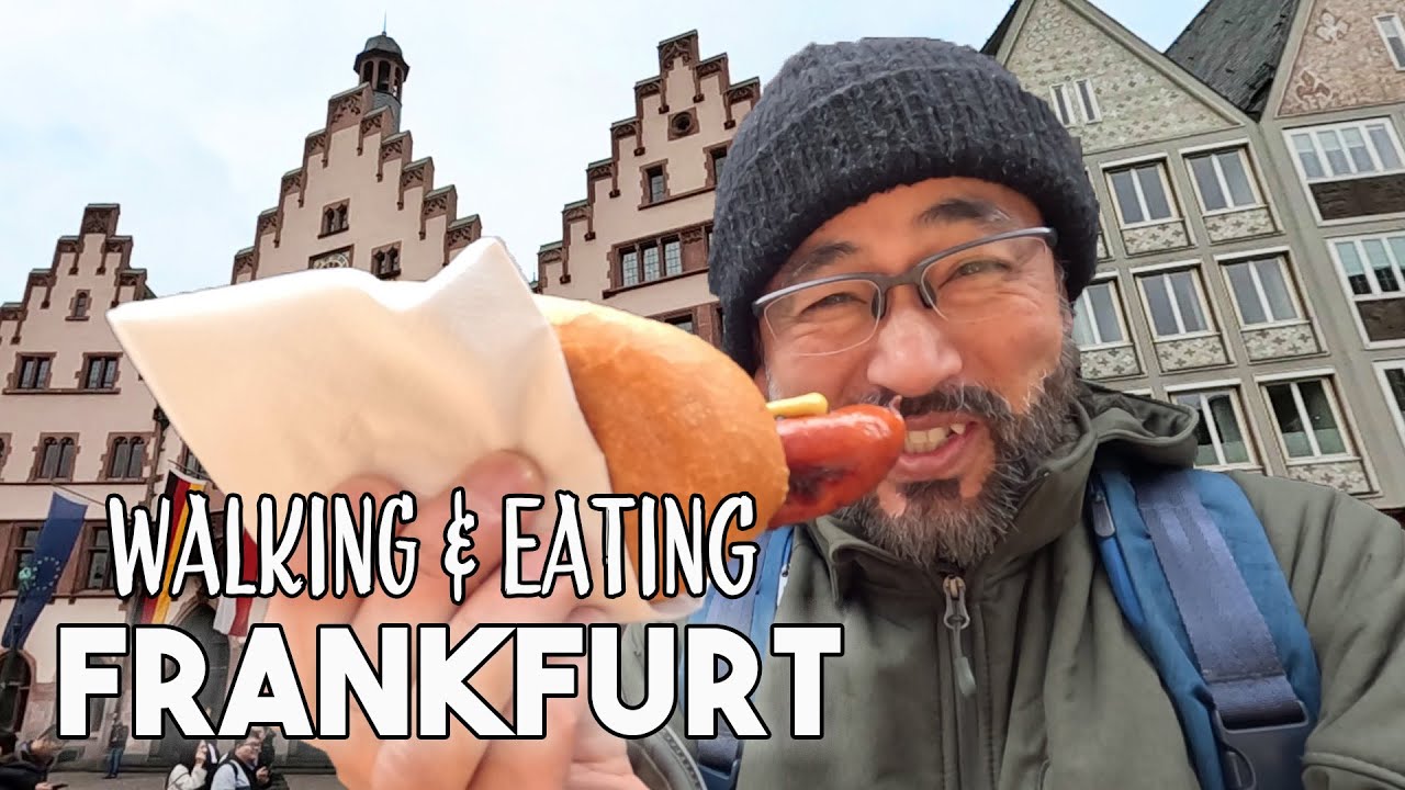Walking and Eating in Frankfurt