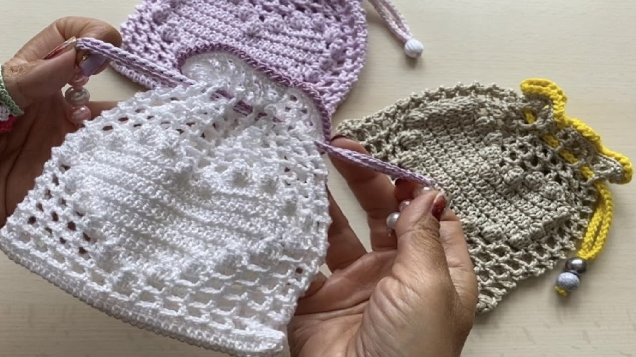 BOLSA CORAZÓN A CROCHET