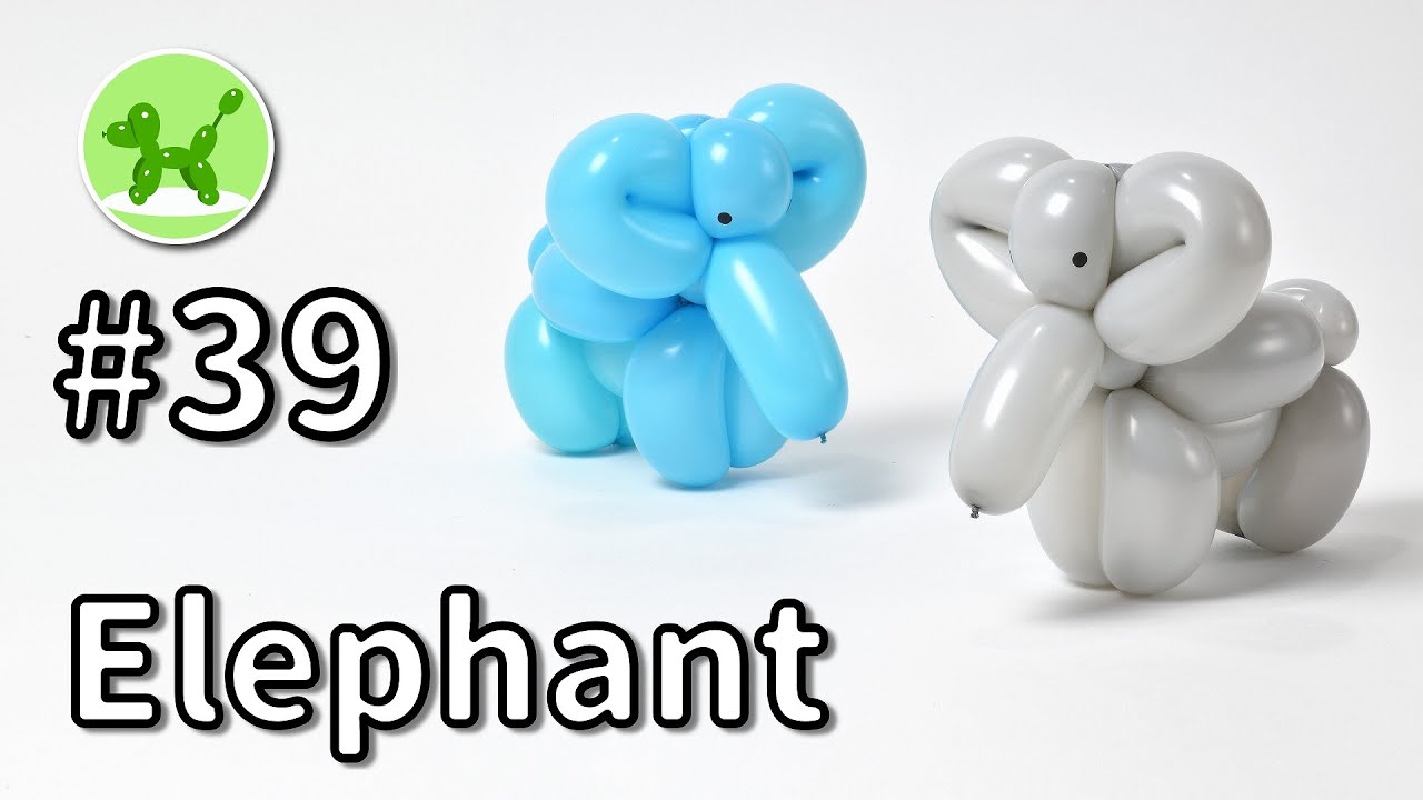Elephant - Balloon Animals for Beginners #39 / バルーンアートの基本 #39 (ゾウ)