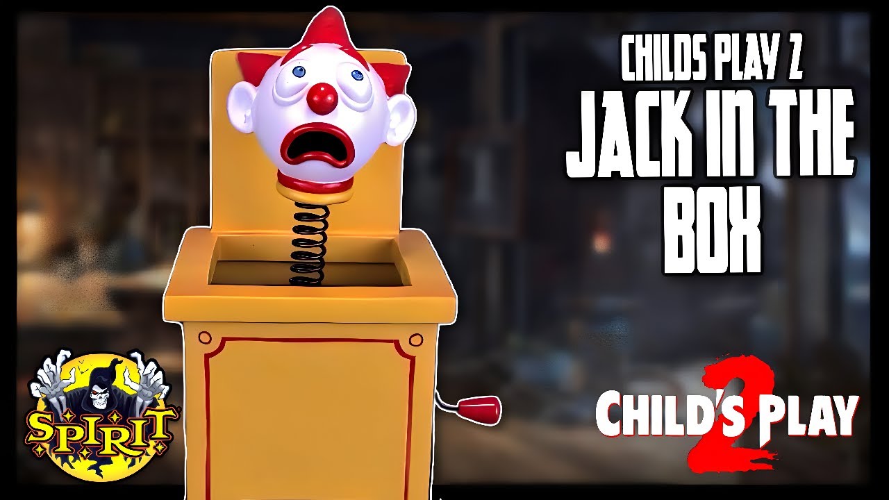 Spirit Halloween Child's Play 2 Jack in the Box Tabletop D&eacute;cor Statue | Spooky Spot 2023