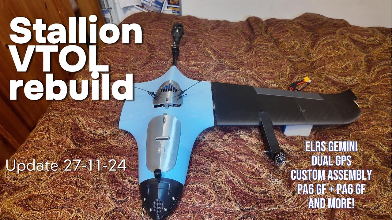Stallion VTOL Update: 3D printed plane that takes off like a drone!