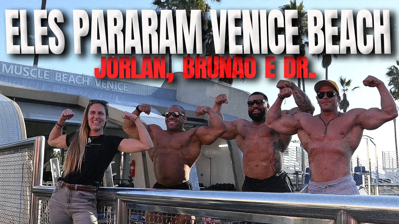 ELES TREINARAM SACADOS NA MUSCLE BEACH