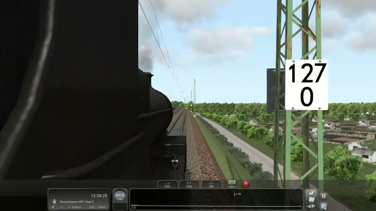 TSC BR 7F 2 8 0+Personenwagen Bremen Bremerhafen