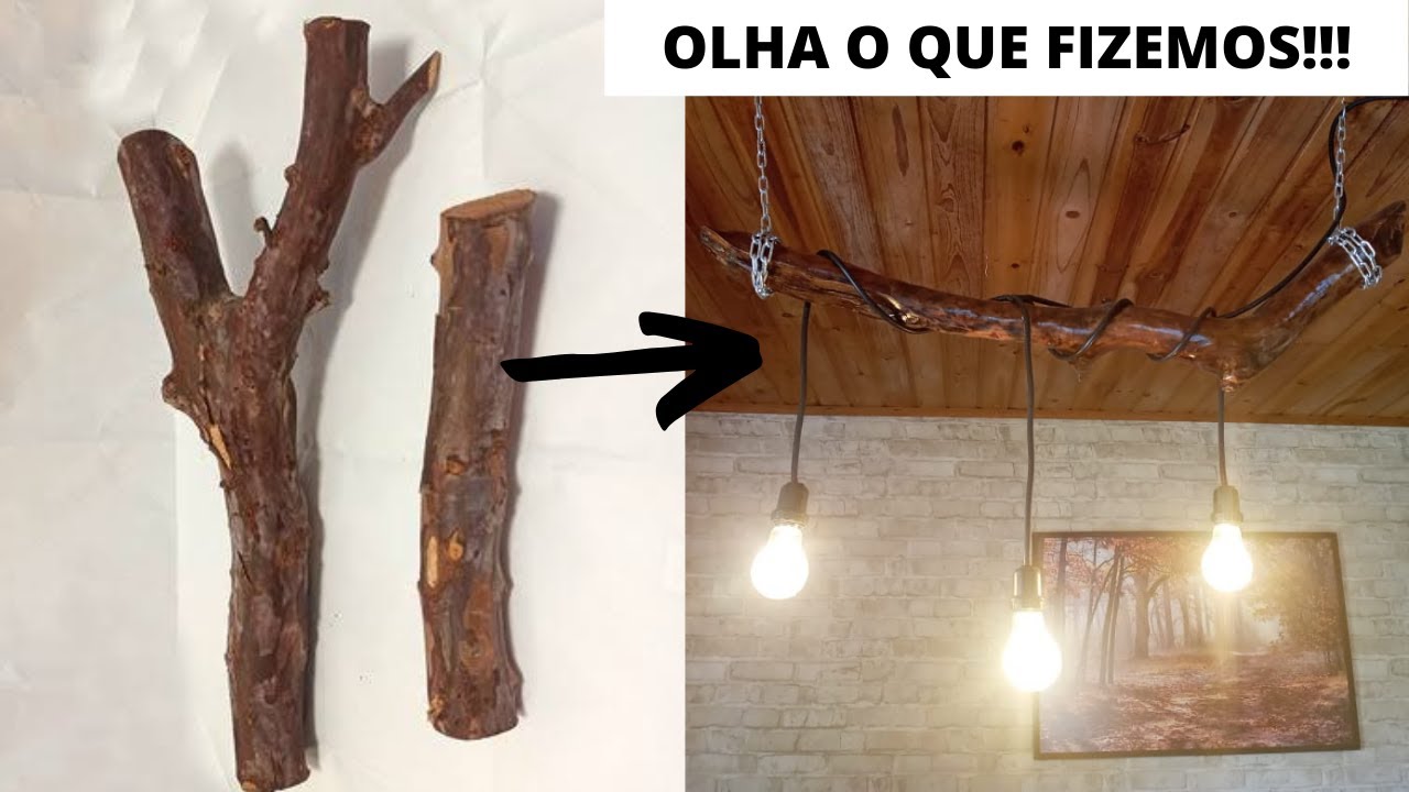 DIY-COMO FIZ MEU PENDENTE DE GALHO DE GOIABEIRA.