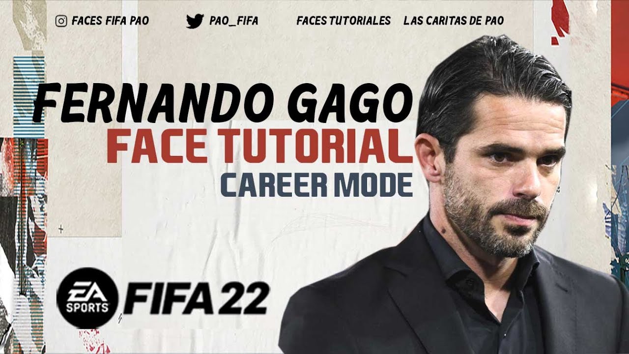 FERNANDO GAGO FACE FIFA 22 | TUTORIAL |  CAREER MODE | MANAGER RACING CLUB