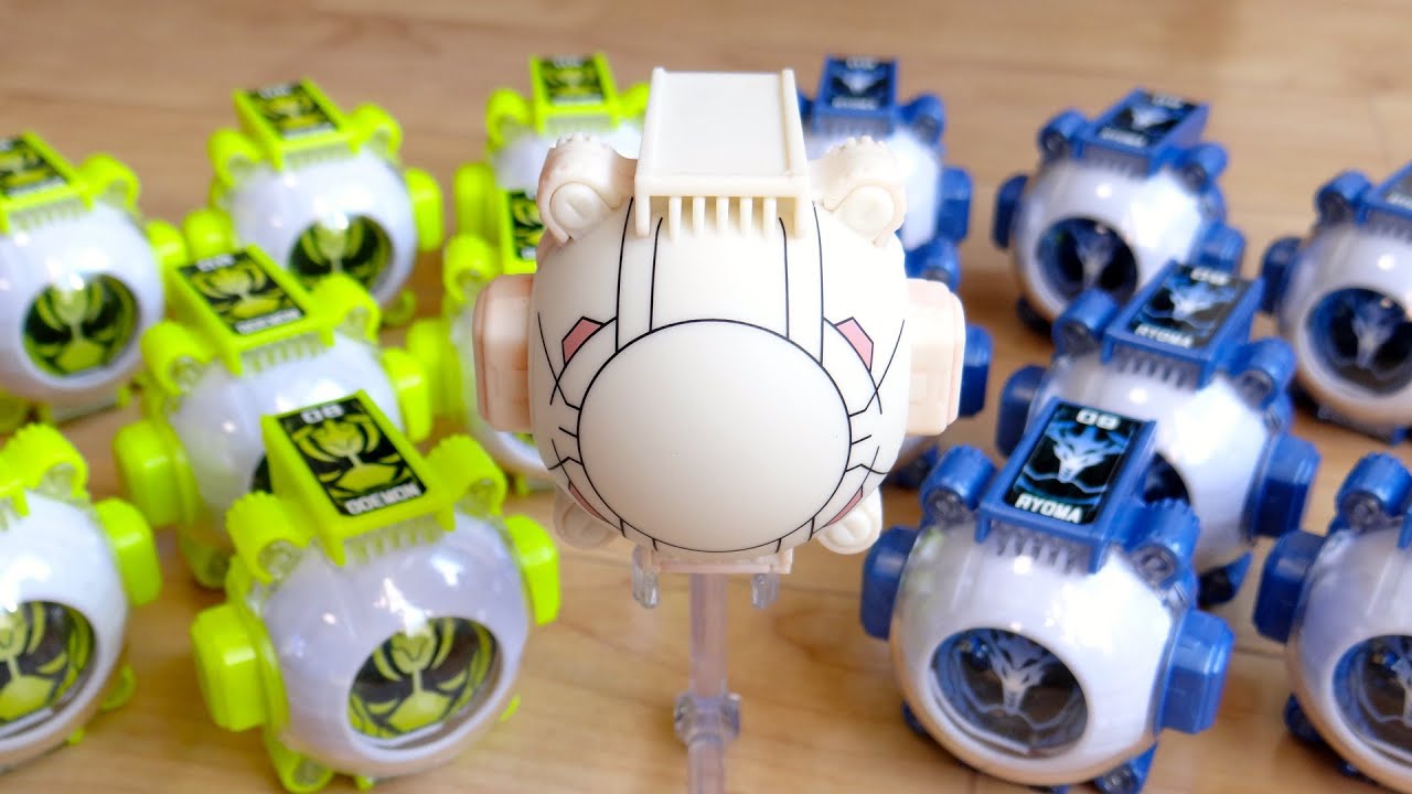 ゴーストアイコン ブランクVerをついにゲット！じっくり本体確認レビュー！DXゴーストドライバーとDXサングラスラッシャーとも連動確認 ガシャポンゴーストアイコン07 全5種