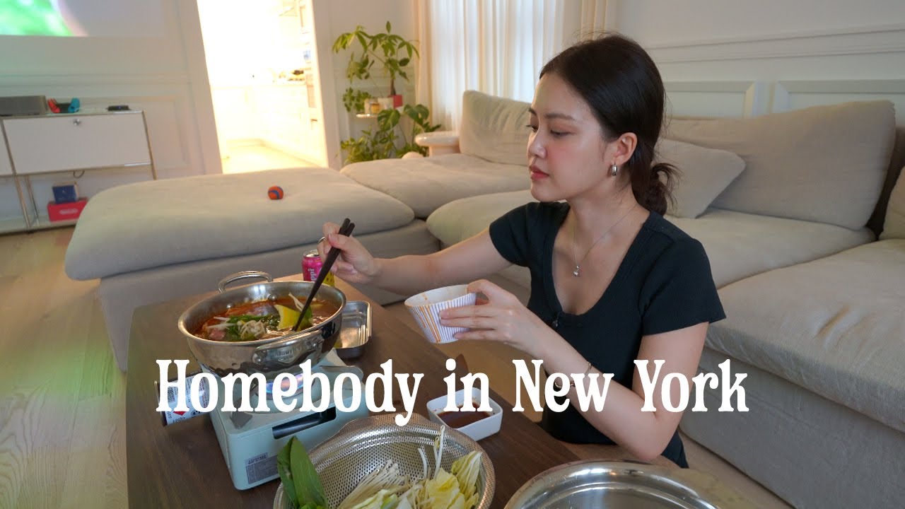 Homebody in New York | An introvert's ideal winter day at home, cooking, planning bachelorette trip!