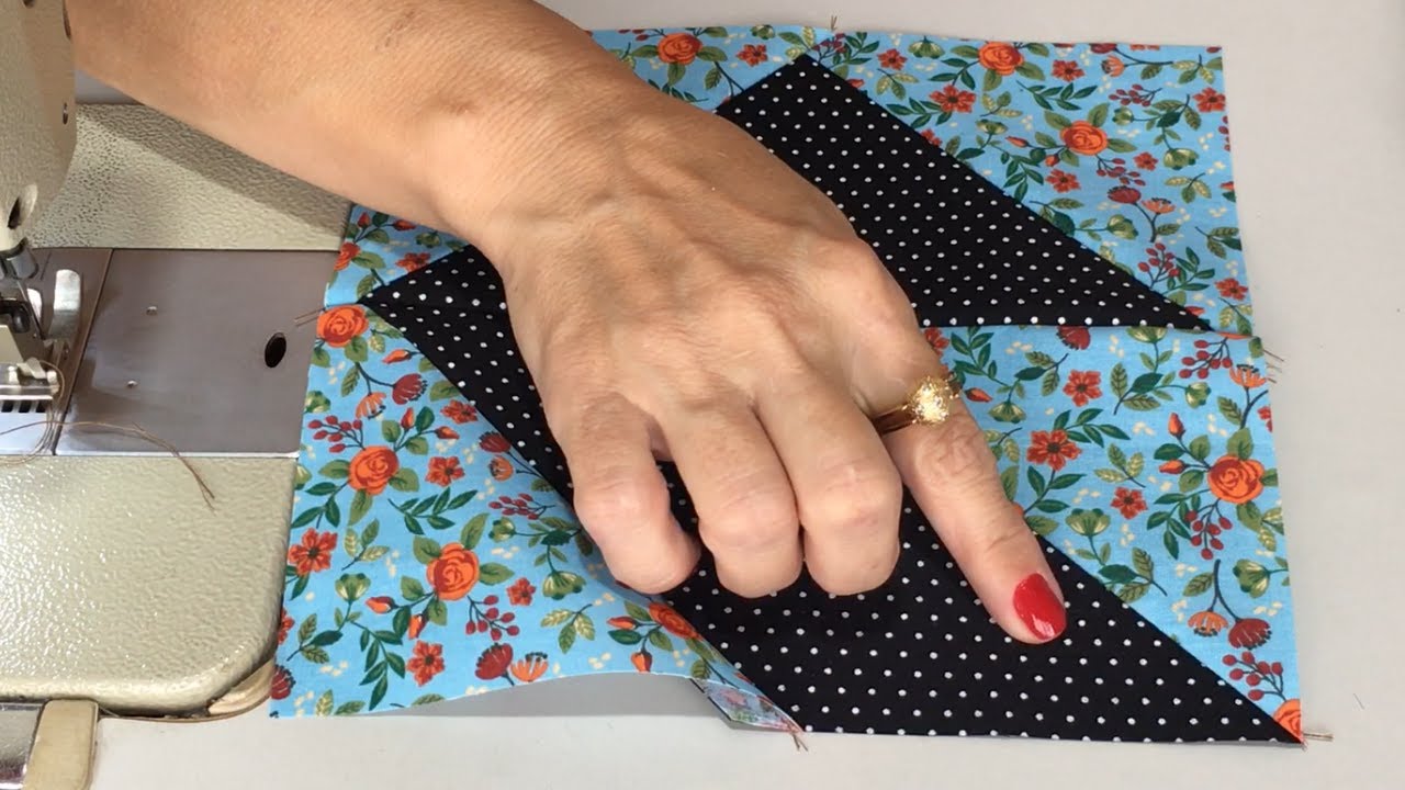 BLOCO de PATCHWORK FÁCIL DEMAIS | Catavento Duplo