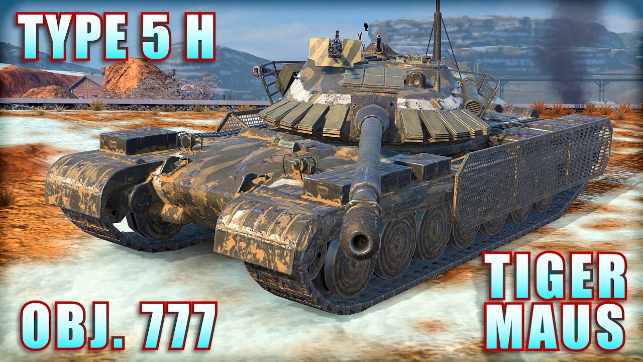 TYPE 5 H ● OBJ. 777 ● TIGER-MAUS | World of Tanks Blitz Replays