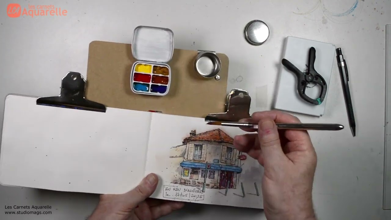 Mon matériel simplifié pour croquis en extérieur