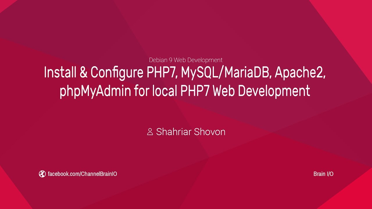 Установка и настройка PHP7, MySQL/MariaDB, phpMyAdmin для веб-разработки PHP7 на Debian 9