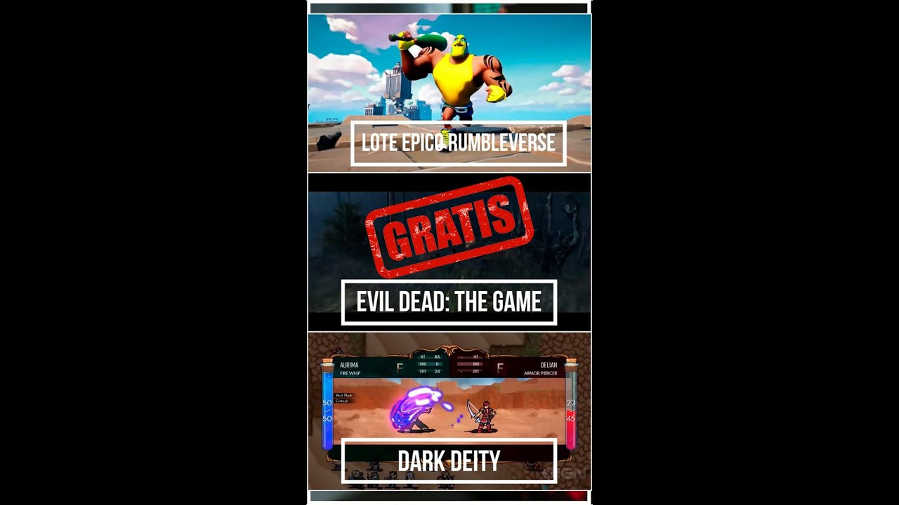 Pack Epico Rumbleverse + Dark Deity + Evil Dead The Game GRATIS Epic Games Store 😊💻