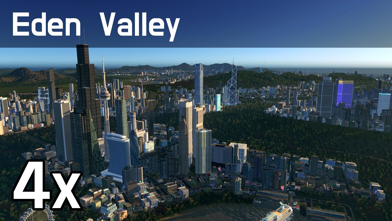 Cities Skylines Green Cities - Eden Valley, 시티즈 스카이라인 - 에덴계곡 410K/T92%