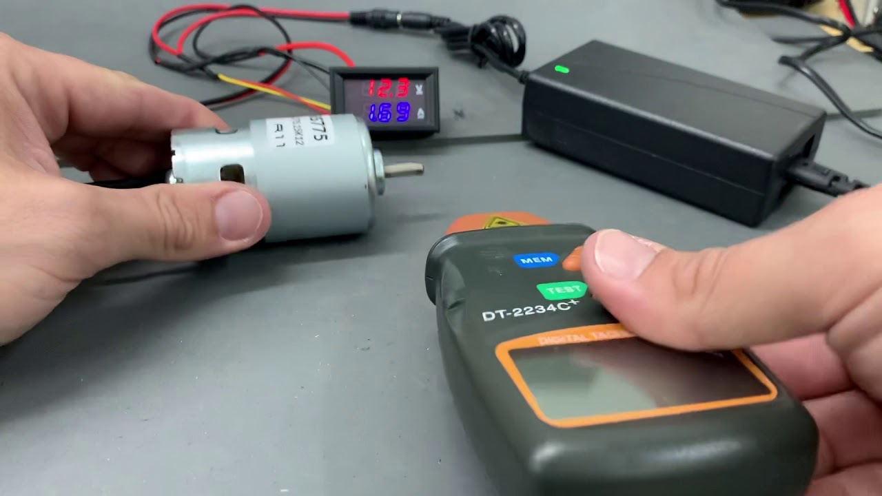 Motor 775 teste de RPM