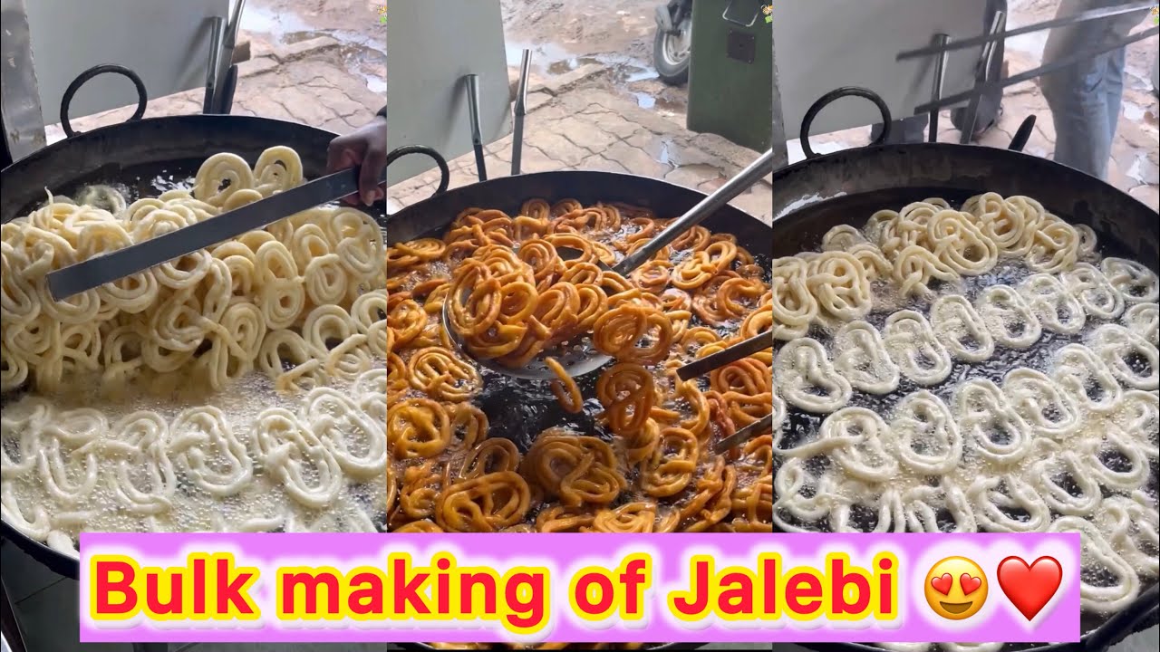Bulk Making of Jalebi in Ahmedabad 😍😍 | Non-Stop Jalebi Frying 😱😱 | Winter Special Street Food