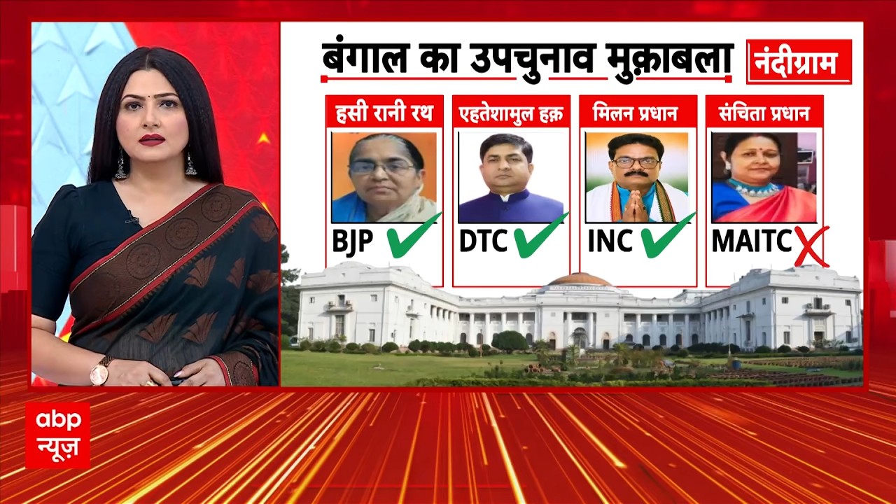 West Bengal Bypoll Election: दीदी की 'फुटबॉल' मैदान से डरी? | Nandigram | Mamata Banerjee | ABP News