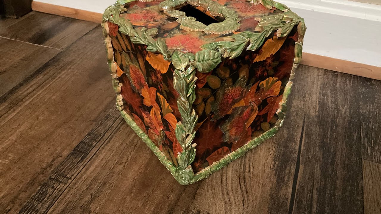 Fall Themed Tissue Box