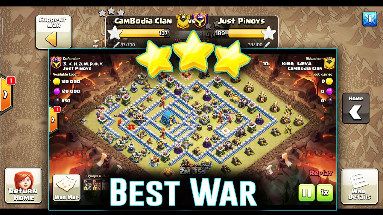 Best War TH12 - Best Grounds Attack 3 Stars in War Base TH12 ( Clash of Clans )