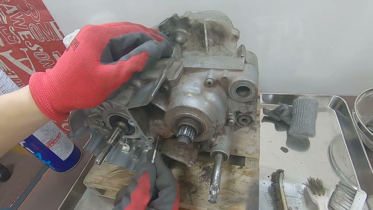 DT200WR Restore # 5 engine dismantling