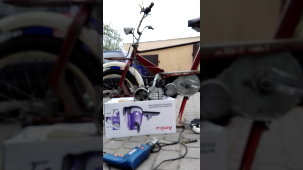 Simson Mofa SL1 1971   pierwsze odpalenie silnika po remoncie po 20 latach postoju   Blanowice 2017
