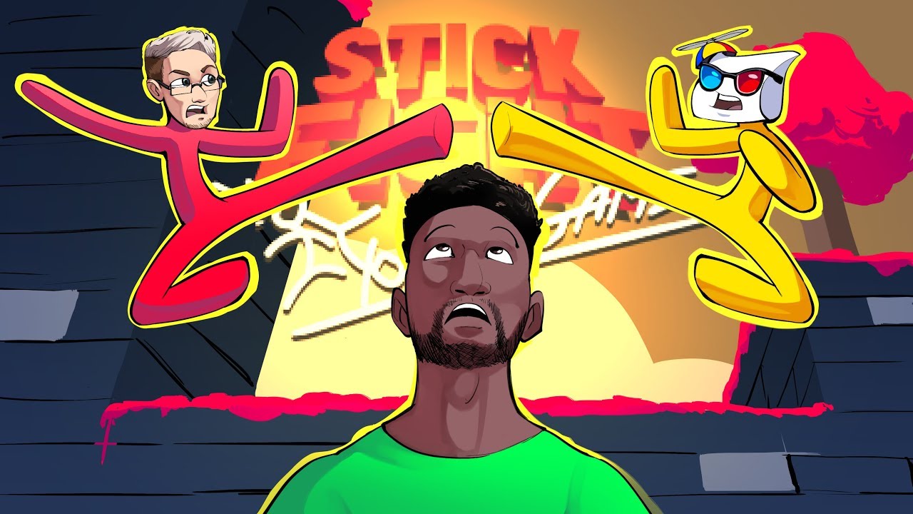 It's ME & Mini Ladd VS SMii7Y & Kryoz in a Stick Fight SHOWDOWN! | runJDrun