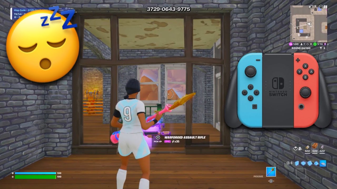 Nintendo Switch Controller ASMR 😴 (Fortnite Tilted Zone Wars Gameplay)