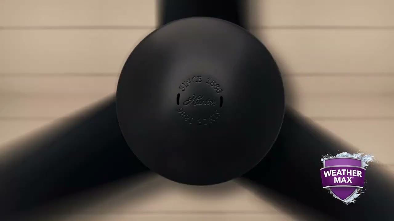 Upgrade your patio with a WeatherMax&reg; Outdoor Ceiling Fan from Hunter